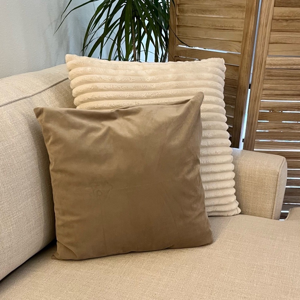 Suede Accent Pillow